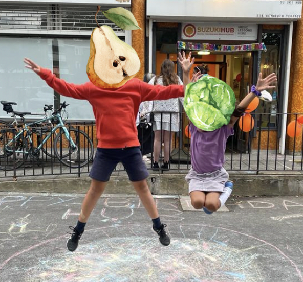 Made in Hackney Kids Veg Dash Fundraising Team! Localgiving